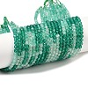 Gradient Color Natural Green Onyx Agate(Dyed & Heated) Beads Strands G-A252-A04-01-2