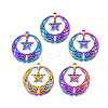 Ion Plating(IP) 201 Stainless Steel Pendants STAS-N098-044M-1