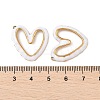304 Stainless Steel Enamel Pendants STAS-P380-08G-05-3