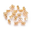 Real 18K Gold Plated Brass Ear Nuts LS-X-KK-L147-214-NR-2