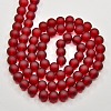 Baking Paint Transparent Glass Bead Strands GLAA-S031-10mm-14-2