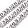 304 Stainless Steel Cuban Link Chains CHS-E018-14P-1