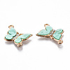Eco-Friendly Alloy Micro Pave Clear Cubic Zirconia Links Connectors LS-ENAM-Q437-058B-NR-3
