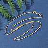 1/20 14K Gold Filled Wheat Chain Necklaces for Women Men NJEW-Z068-12G-1