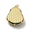Natural Dyed Jade Pendants KK-C242-06G-03-3