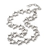 304 Stainless Steel Star Link Chain Necklaces for Women Men NJEW-A043-05P-4