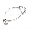 Tarnish Resistant 304 Stainless Steel Slider Bracelets BJEW-JB04044-11-1