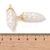Rainbow Iridescent Plating Resin Pendants RESI-C047-03B-G-3