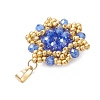 Pearl Luster Plated Glass Pendants PALLOY-MZ01312-02-2