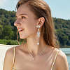 4 Pairs Rack Plating Brass Micro Pave Cubic Zirconia Bowkont Earring Findings KK-BC0013-71P-6