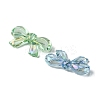 UV Plating Iridescent Transparent Acrylic Beads OACR-O006-07A-2