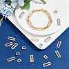 48Pcs 4 Style 201 Stainless Steel Linking Rings STAS-UN0040-26-5