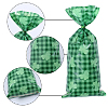 Rectangle Shamrock Clover Print Plastic Cookies Packing Pouches ABAG-WH0038-35B-6