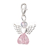 Heart Angel Acrylic Pendant Decorations HJEW-JM02538-01-3