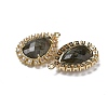 Natural Labradorite Faceted Teardrop Pendants G-I375-01G-08-2
