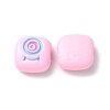 Spray Painted Alloy Enamel Beads PALLOY-M215-15N-2