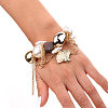Bohemian Style Shell Shape Alloy Charm Bracelets WG311F9-01-5