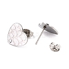 Non-Tarnish 304 Stainless Steel Stud Earring Findings STAS-I183-06B-P-3