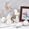 6Pcs 6 Style Mini Ceramic Floral Vases for Home Decor BOTT-NB0001-05-5