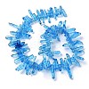 Natural Crackle Quartz Crystal Dyed Beads Strands G-I345-03B-2