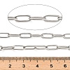 Stainless Steel Oval Paperclip Chains CHS-G040-01A-P-3