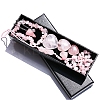 Natural Rose Quartz Dowsing Pendulum Cone Big Pendants & Heart Massage Stone & Bracelet & Pendant Decoration Sets PW-WG73208-01-5