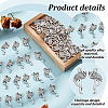 120Pcs Tibetan Style Alloy Pendants TIBEP-GO0001-05-5
