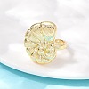 Ocean Theme Brass Cuff Rings RJEW-C135-01G-08-3