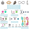 DIY Evil Eye Bracelets Making Kit DIY-PH0008-86-2