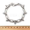 304 Stainless Steel Oval Link Chain Bracelets BJEW-A033-01P-5