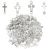 80Pcs 4 Styles Tibetan Style Alloy Connector Charms FIND-NB0003-90-1