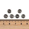 Brass Rhinestone Spacer Beads RB-A014-Z7mm-01B-4