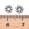 Tibetan Style Alloy Beads Daisy Spacer Beads X-LF1249Y-01AS-1-RS-2