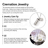 1Pc Openable Column 304 Stainless Steel Memorial Urn Ashes Pendant Necklace Set NJEW-TA0001-18-3