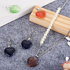 20Pcs 10 Colors Cat Eye Pendants G-CW0001-10-8