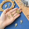 6Pcs 3 Styles Brass Micro Pave Cubic Zirconia Pendants KK-CJ0002-98-4