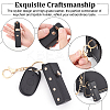2Pcs PU Leather Lipstick Storage Bags Keychain AJEW-WR0001-23-2