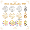 18Pcs 3 Colors 304 Stainless Steel Pendant STAS-DC0012-38-2