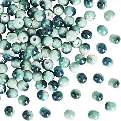 120Pcs Handmade Porcelain Beads PORC-PA0001-30D-1