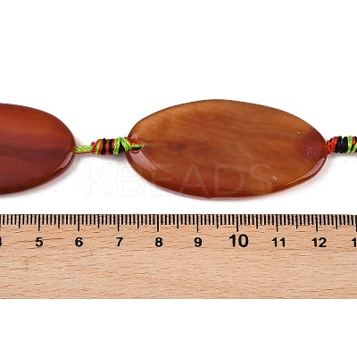 Natural Banded Agate Beads Strands G-F825-H01-02A-1