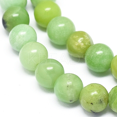 Natural Serpentine Beads Strands G-F576-01-6mm-1