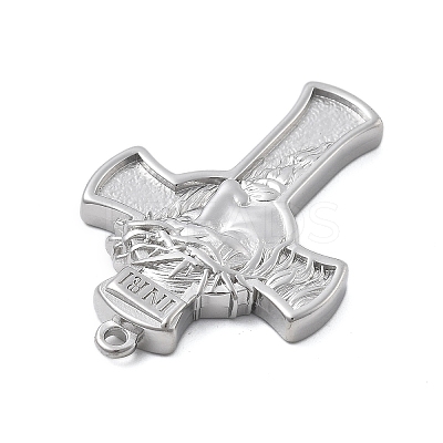 304 Stainless Steel Pendants STAS-Z121-42B-P-1