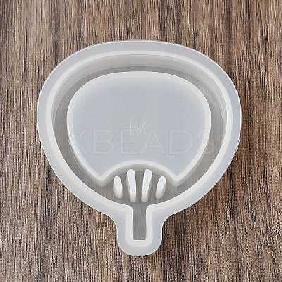 Fan Pendant DIY Silhouette Silicone Molds DIY-Z040-01A-1