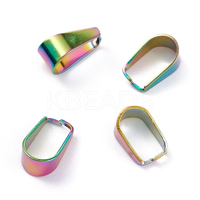 Ion Plating(IP) 304 Stainless Steel Snap on Bails STAS-P214-08MC-03-1
