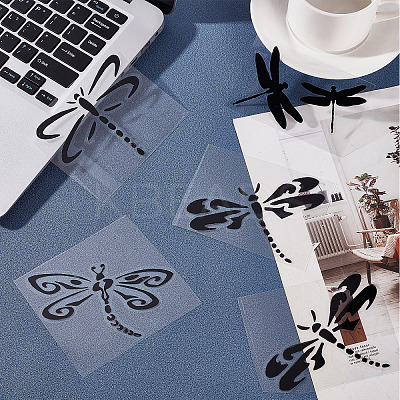 8 Sheets 4 Styles PET Waterproof Car Stickers STIC-GF0001-10B-1
