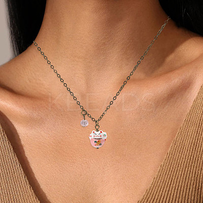 6Pcs Brass Necklaces NJEW-CA00002-1