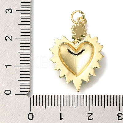 Rack Plating Brass Enamel Pendants KK-I720-27G-01-1