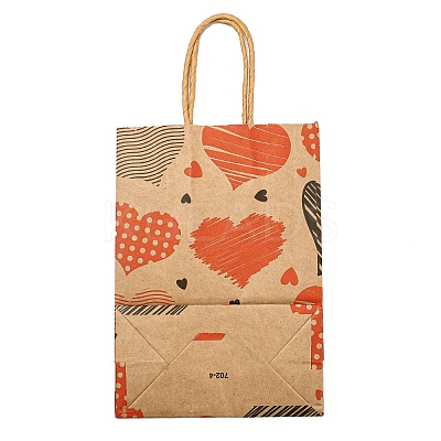 Valentine's Day Rectangle Paper Gift Bags ABAG-C006-01A-1