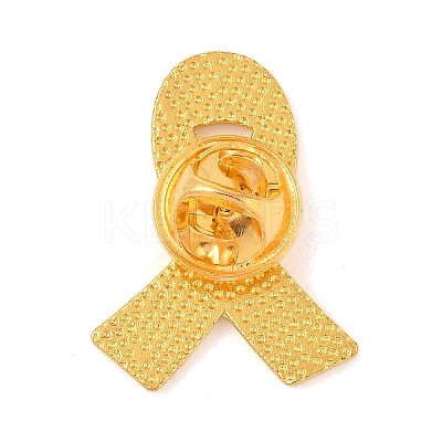 Breast Cancer Awareness Pink Ribbon Enamel Pin JEWB-C014-01G-1