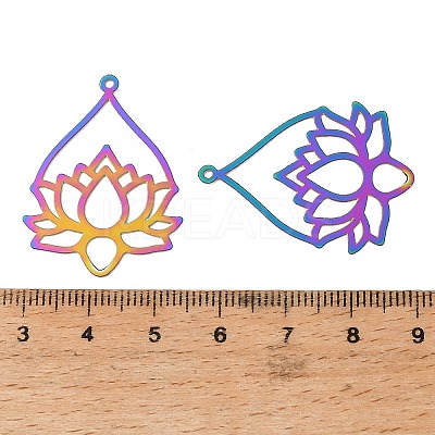 201 Stainless Steel Filigree Pendants SA-CBA8975-01-1